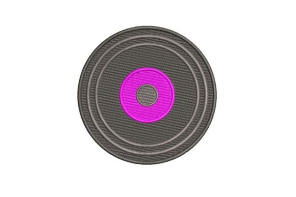 Download Retro Vinyl Record Embroidery Design - Retro Collection
