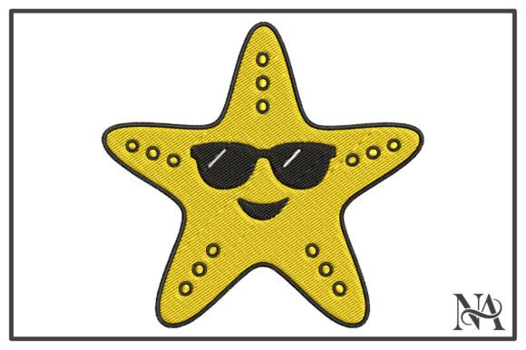 Download Cool Starfish Sunglasses Embroidery - Cool Collection