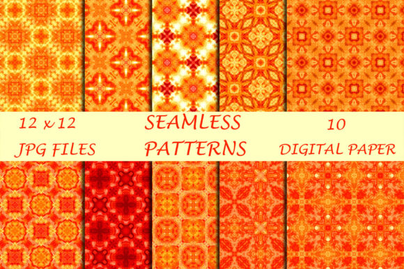 Download Orange Geometric Digital Papers - Papers Collection