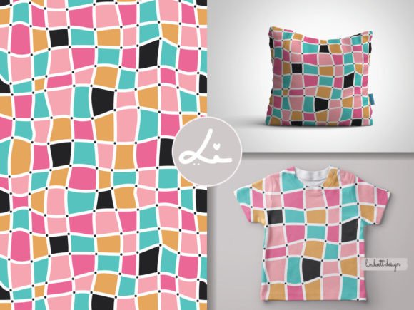 Download Mosaic Seamless Pattern, Retro Squares - Retro Collection