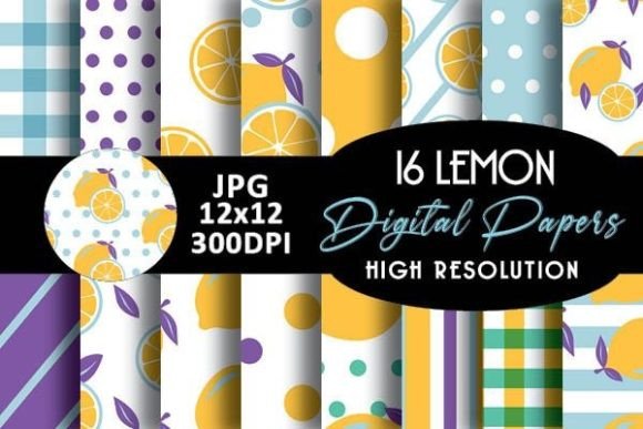 Download Lemon Digital Papers Patterns - Papers Collection