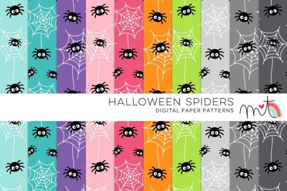 Download Halloween Spiders Digital Papers - Papers Collection
