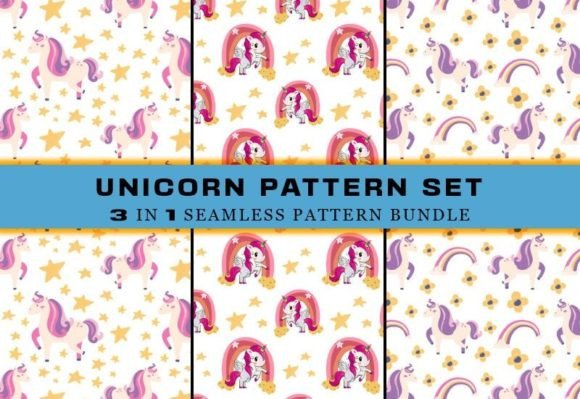 Download Unicorn Seamless Pattern Digital Papers - Papers Collection