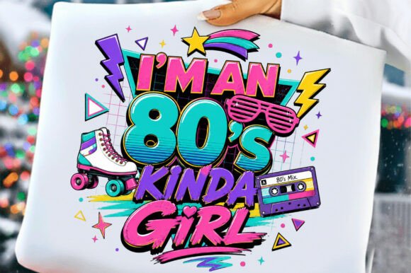 Download Retro 80's Kinda Girl T-shirt Design - Retro Collection