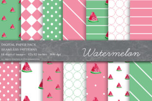 Download Watermelon Digital Papers, Fruit Pattern - Papers Collection