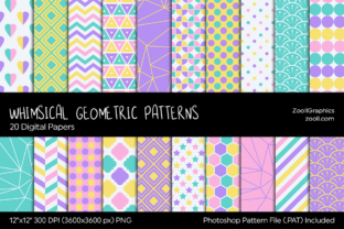 Download Whimsical Geometric Digital Papers - Papers Collection