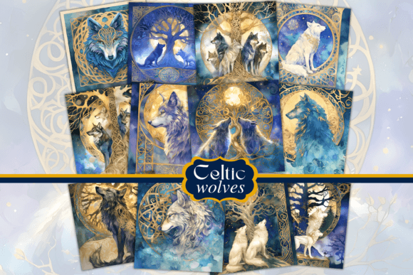 Download Mystic Wolves Digital Papers - Papers Collection