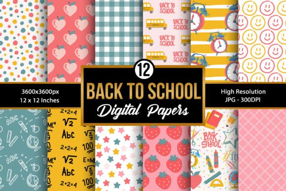 Download Back to School Digital Papers - Papers Collection