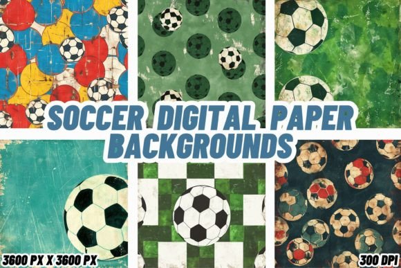 Download Soccer Digital Paper Backgrounds - Premium Resources