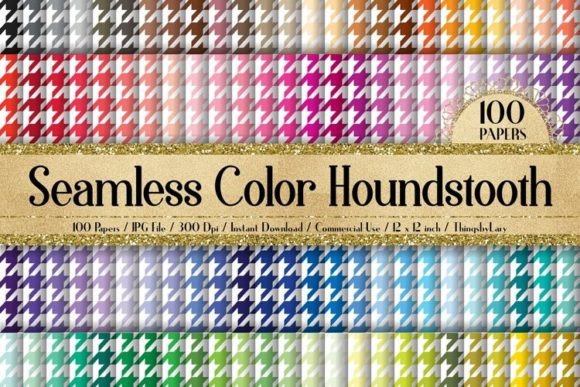 Download Seamless Color Houndstooth Papers - Papers Collection