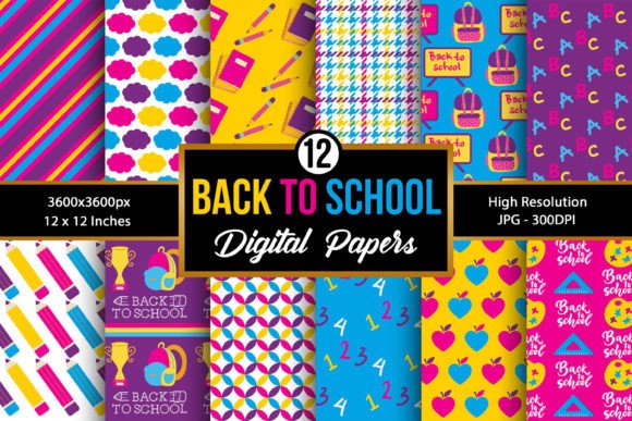 Download Back to School Digital Papers - Papers Collection