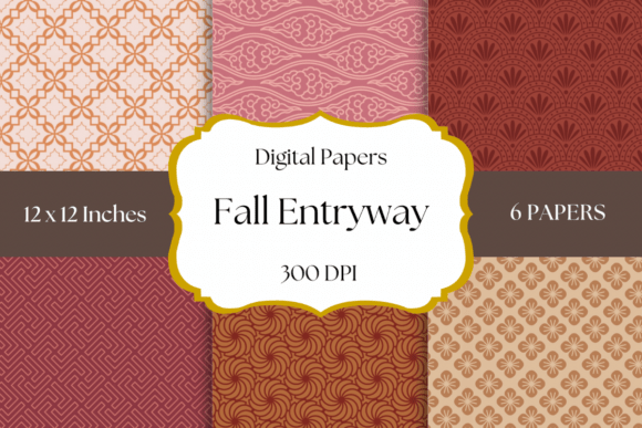 Download Fall Entryway Digital Papers - Papers Collection