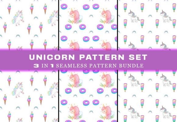 Download Unicorn Seamless Pattern Digital Papers - Papers Collection