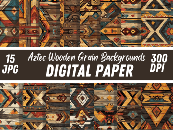 Download Aztec Wooden Distressed Retro Background - Retro Collection