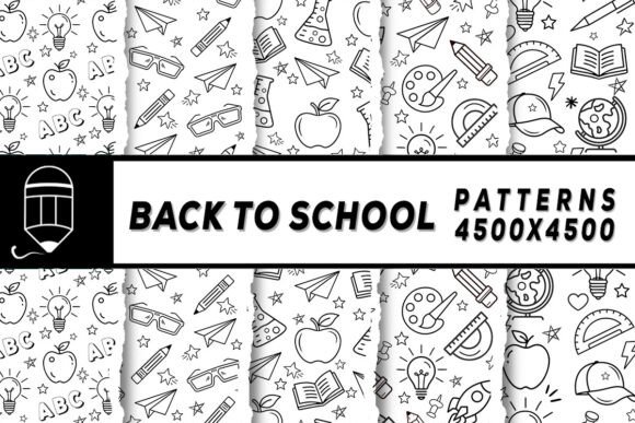 Download Back to School Digital Papers Patterns - Papers Collection