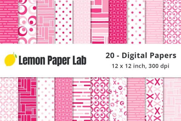 Download Pink Geometric Digital Papers - Papers Collection
