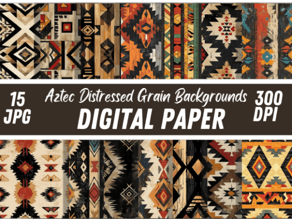 Download Aztec Grain Distressed Retro Background - Retro Collection
