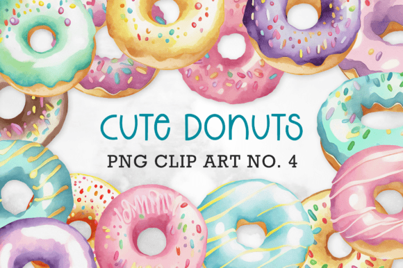 Download Cute Donut Clip Art Set 4 - Clip art Collection
