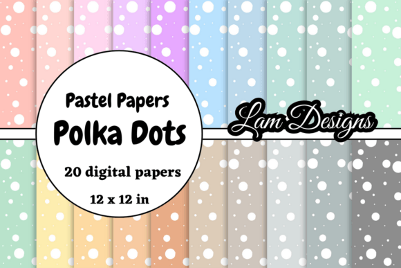 Download Hand-drawn Polka Dots Digital Papers - Papers Collection