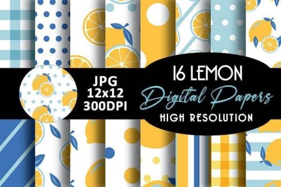 Download Lemon Digital Papers Patterns - Papers Collection