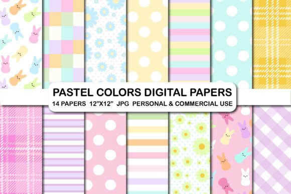 Download Pastel Colors Pattern Papers Light Color - Papers Collection