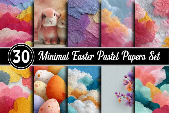 Download Minimal Easter Pastel Papers - Papers Collection