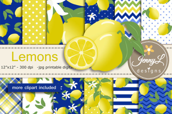 Download Lemon Digital Papers and Clipart - Papers Collection