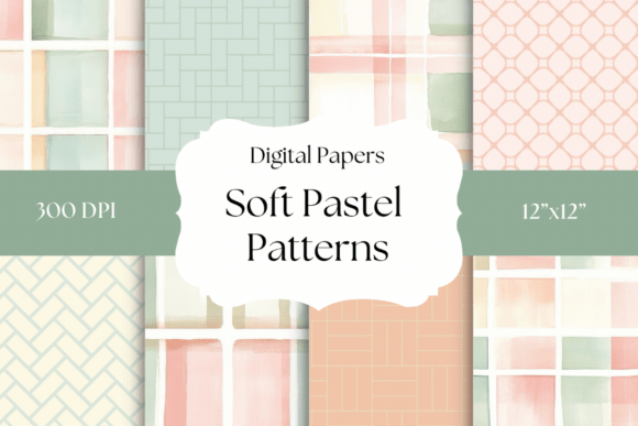 Download Soft Cottagecore Pattern Digital Papers - Papers Collection