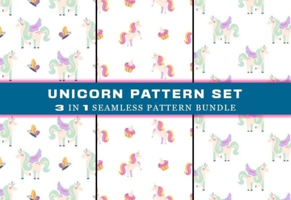 Download Unicorn Seamless Pattern Digital Papers - Papers Collection