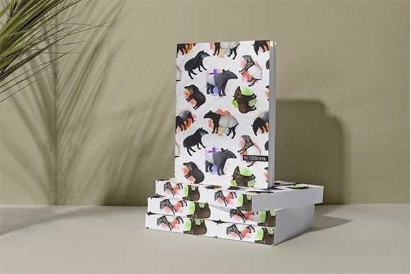 Download Tapir Pattern KDP Notebook Cover for KDP - Kdp notebook Collection