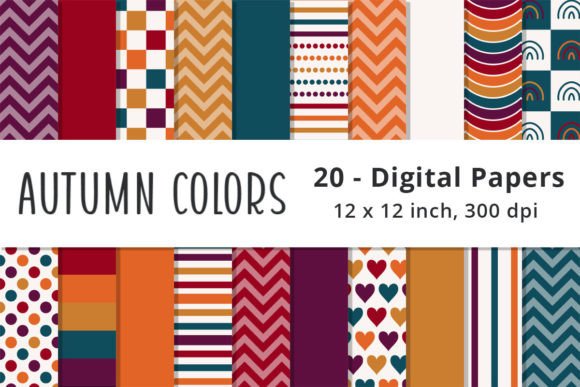 Download Autumn Seamless Digital Papers - Papers Collection
