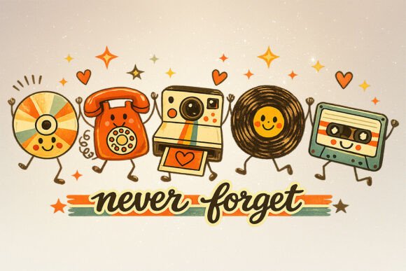 Download Never Forget Retro Cassette Tape PNG - Retro Collection