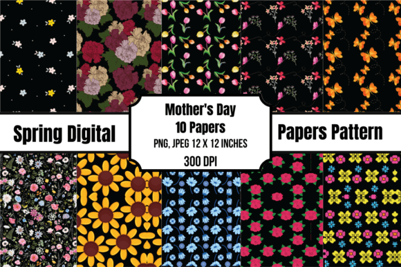 Download Mother's Day Spring Digital Papers - Papers Collection