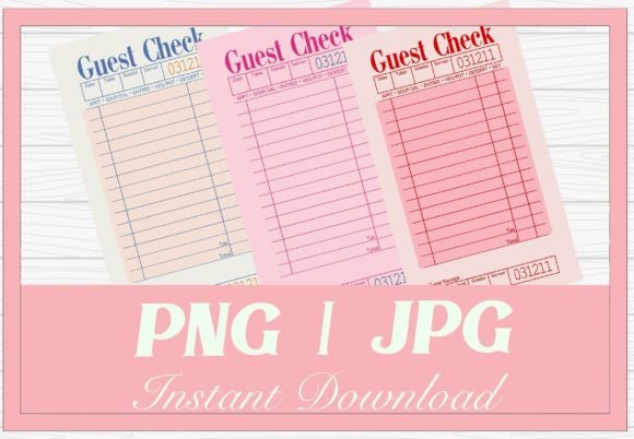 Download Pink Guest Check Clip Art Illustrations - Clip art Collection